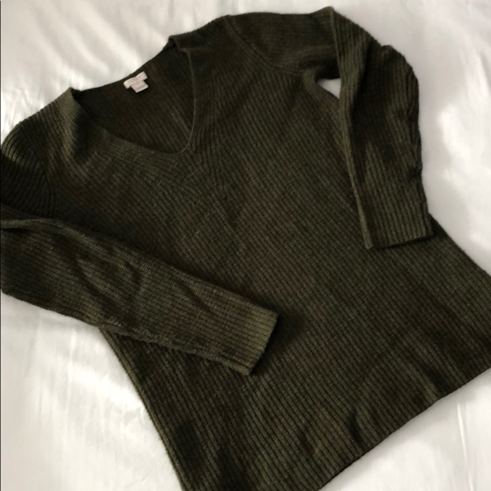 JCrew Dark Green Sweater